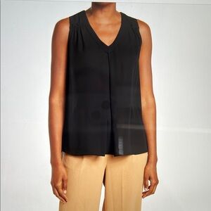 Everleigh Elegant Black Sleeveless Blouse